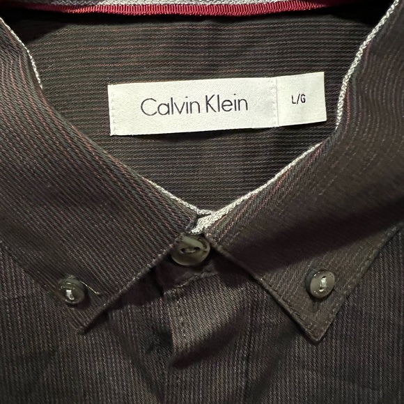 BNWT CALVIN KLEIN BUTTON-DOWN SHIRT, MEN’S SIZE LARGE - Picture 5 of 5